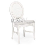 Alice Chair White Natural Cane Back
