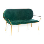 Ferbie Loveseat Gold