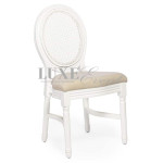Alice Chair White Natural Cane Back