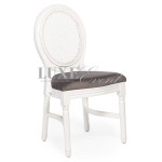 Alice Chair White Natural Cane Back