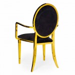 Hollywood Bedford Arm Chair Gold