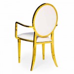 Hollywood Bedford Arm Chair Gold