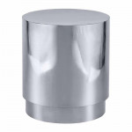 Drum Side Table Silver
