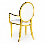 Hollywood Bedford Arm Chair Gold