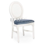 Alice Chair White Natural Cane Back