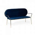 Ferbie Loveseat Gold