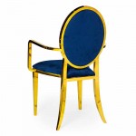 Hollywood Bedford Arm Chair Gold