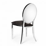 Hollywood Dining Chair Chroma Back Silver