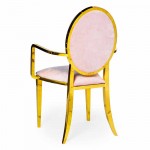 Hollywood Bedford Arm Chair Gold