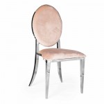 Hollywood Dining Chair Geometric Silver
