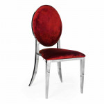 Hollywood Dining Chair Chroma Back Silver