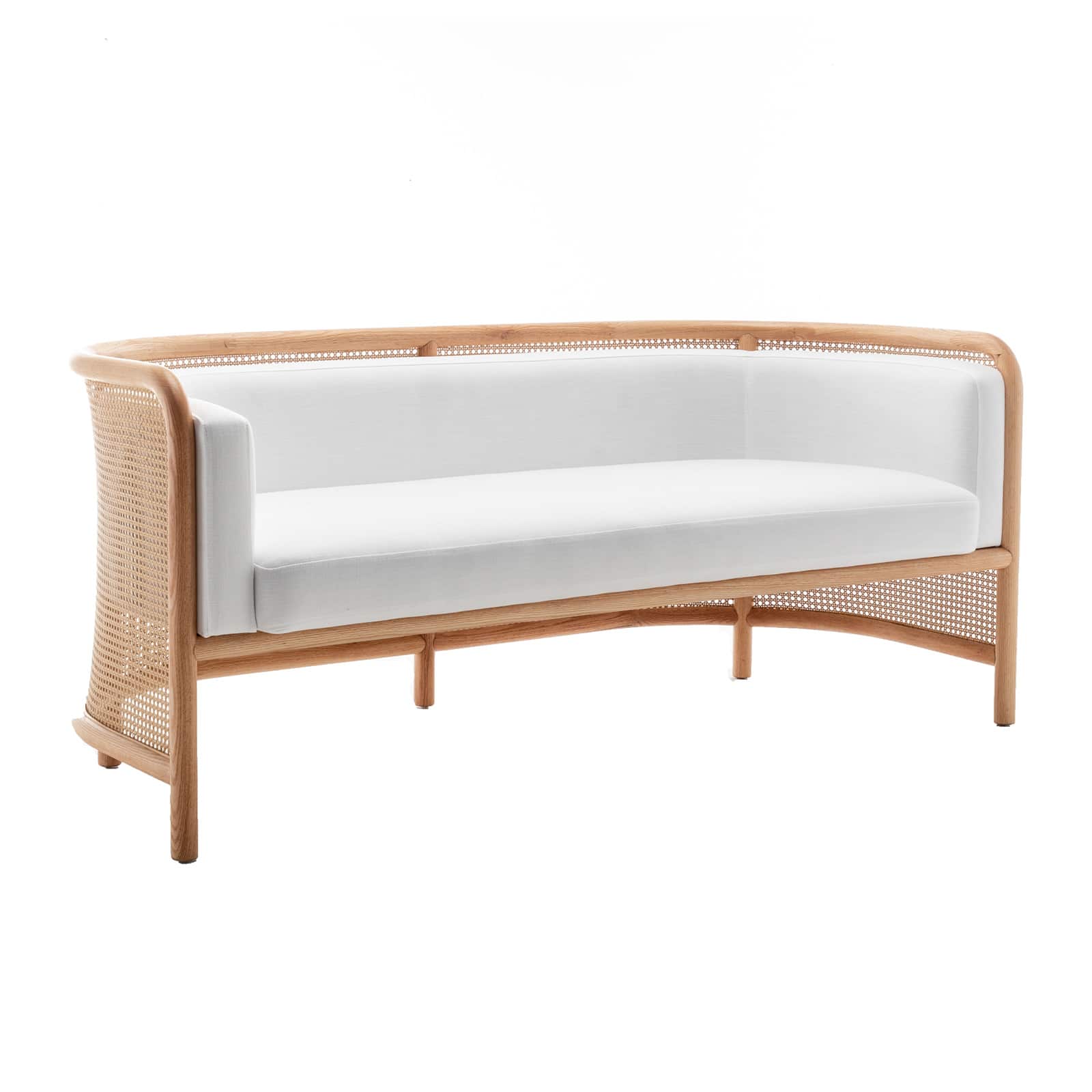 Grier Cane Sofa Luxe Event Rentals LLC